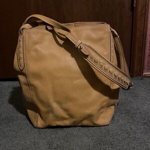 Frye Tan Leather Shoulder Bag